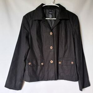 R-Q-T Womens Vintage Blazer Size 14 Color Black